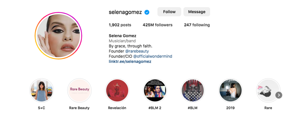 High quality Instagram followers on Selena Gomez Instagram profile