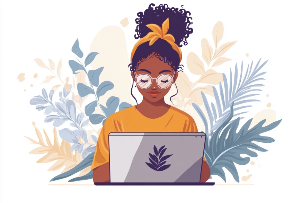 a girl creating a billion dollar logo