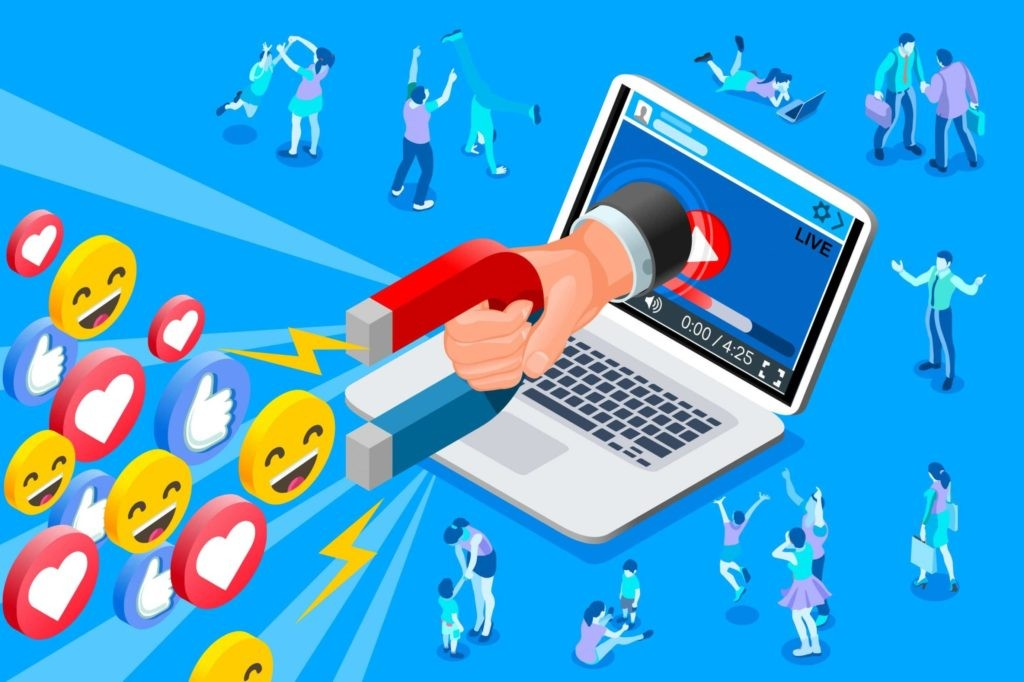 an AI picture of social media