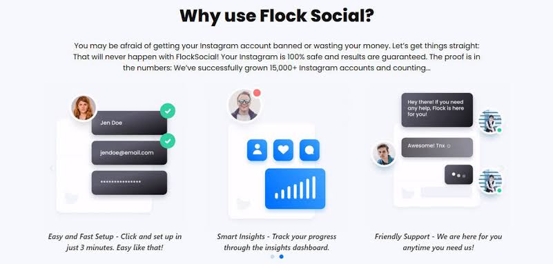 text - why should you use flock social