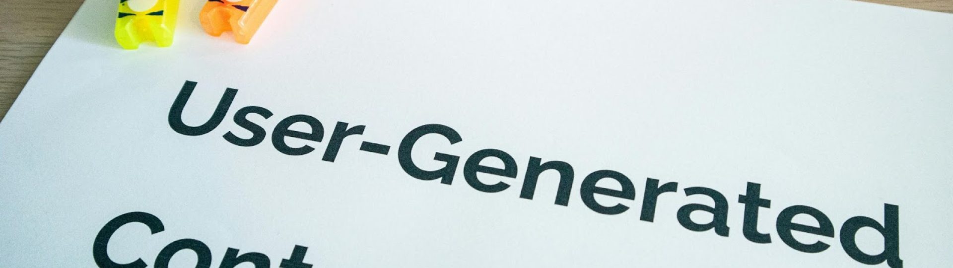 user-generated content on the paper