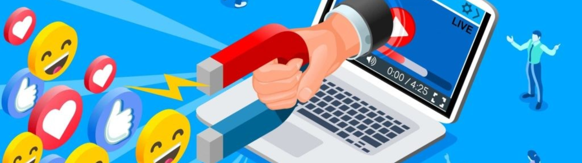 an AI picture of social media